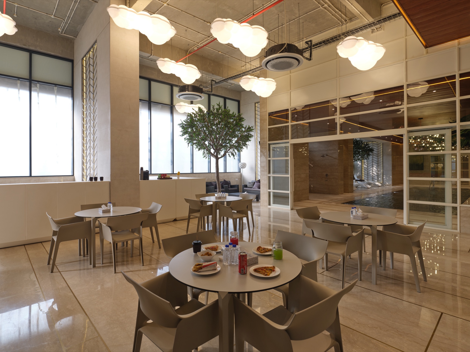 Exclusive dining lounge clubhouse luxury rental Ahmedabad